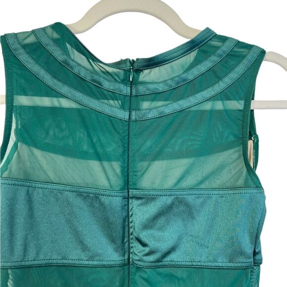 balera size MA Round Collar Lustre Leotard GREEN - Picture 13 of 16